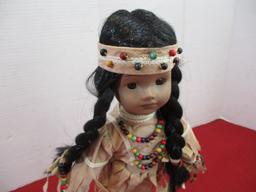 House of Lloyd Native American Doll w/ Stand