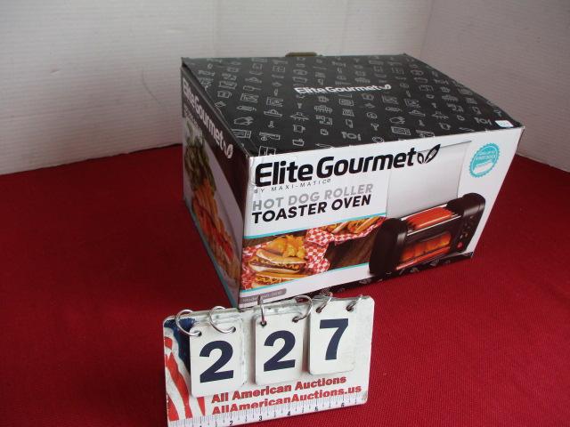 Elite Gourmet Hot Dog Roller Toaster Oven