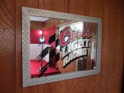 Coors Light Advertising Mirror