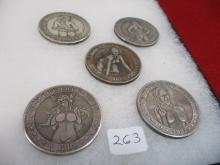 Novelty Sex Position One Dollar Coins-Lot of 5