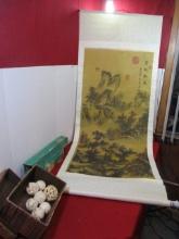 *Japanese Signed Silk Screen (Auctioneer Says-"This is Nicer than Most!!")