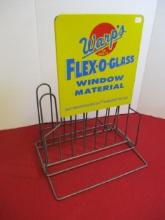 Warp's Flex-O-Glass Advertising Counter Display