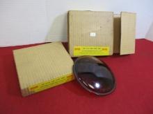Yankee Metal Products NOS Red Stop Lens (Pair)