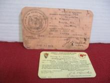 Antique Automobile Owner's Cards