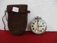 Illinois Watch Co. Pocket Watch w/ Tiffany & Co. Bag