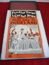 "Floating Down to Cotton Town" Black Americana Sheet Music