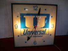 PAM Universal Dairy Equipment Glass Face Advertising Clock