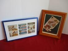 WWII Hitler Satirical Postcards Framed