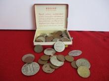 Regent Cigarette Box Full of Coins & Tokens