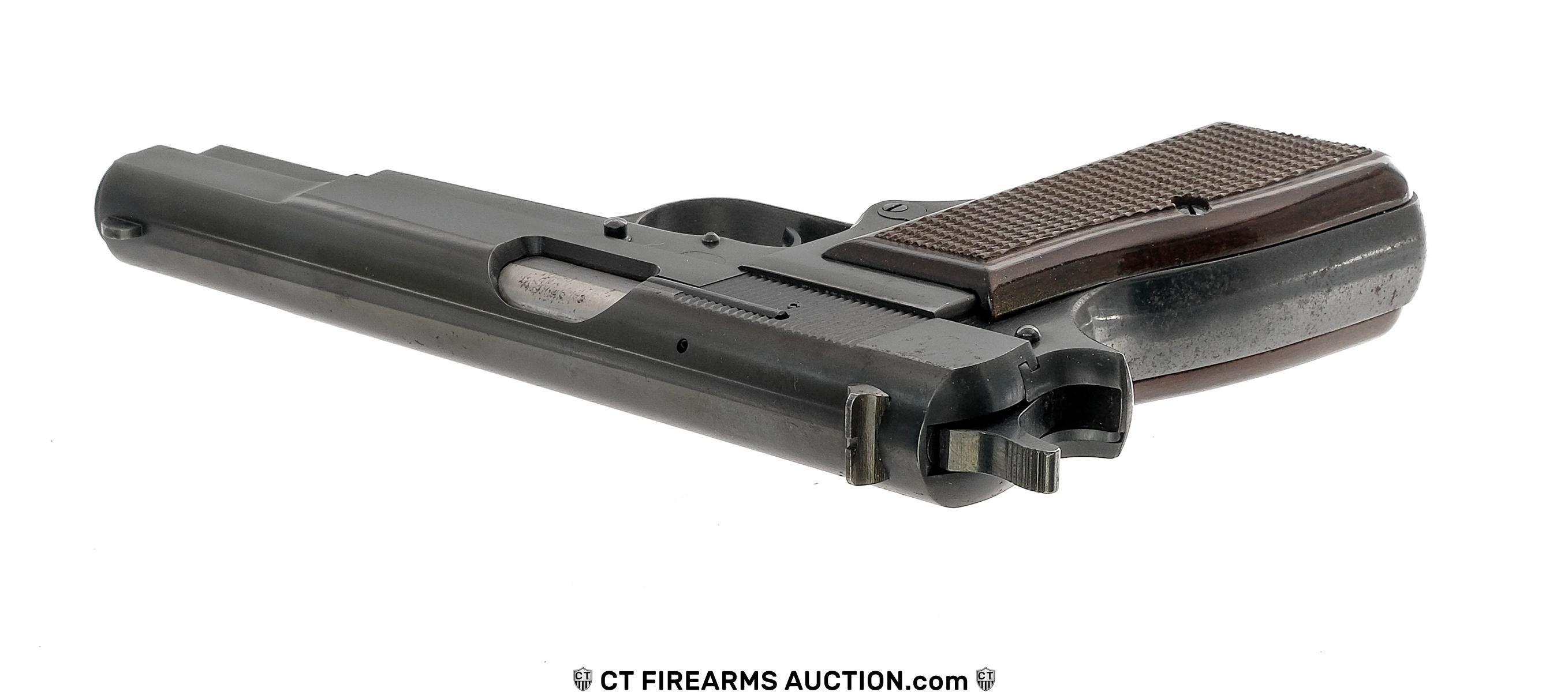Belgian Browning Hi Power 9mm Semi Auto Pistol