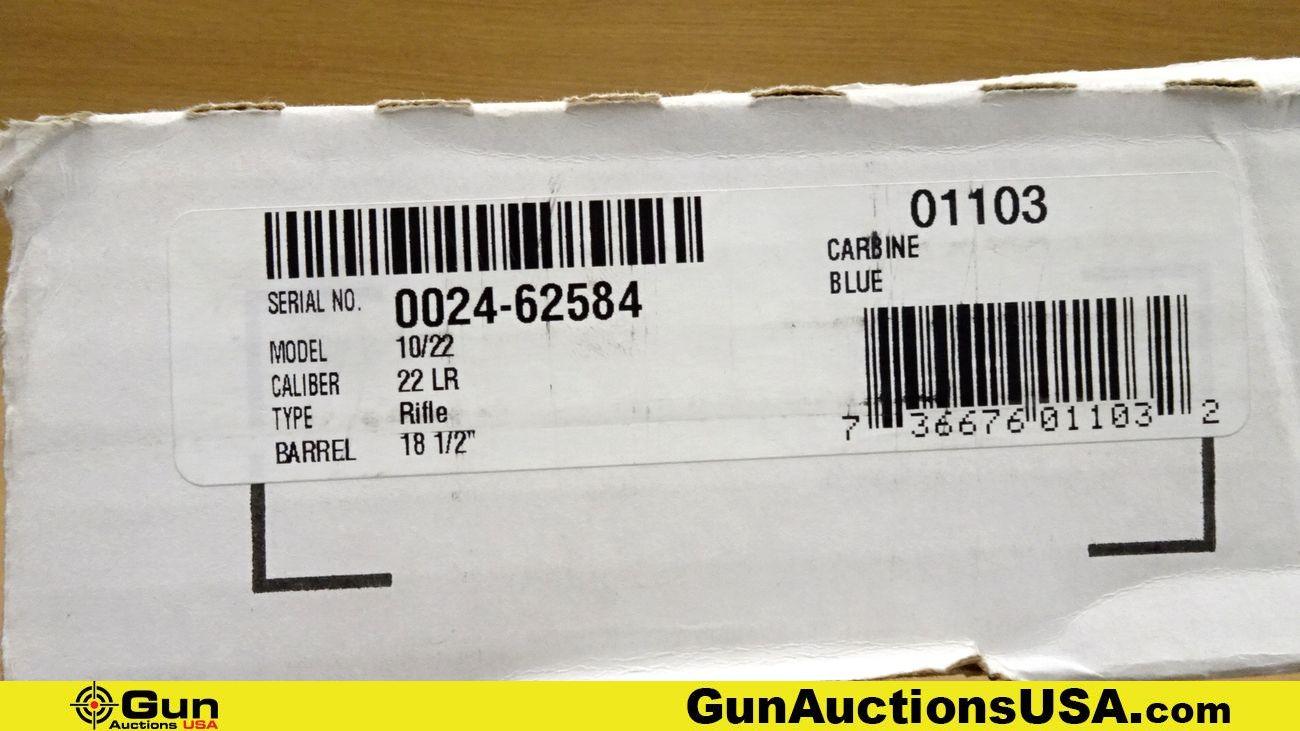 Ruger 10-22 .22 LR Rifle. NEW in Box. 18.5" Barrel. Semi Auto This .22 LR rifle is a timeless favori