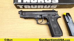 FORJAS TAURUS S.A. PT 92 AF-D 9MM PARA Pistol. Excellent. 5" Barrel. Shiny Bore, Tight Action Semi A