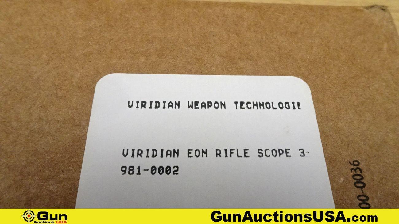 VIRIDIAN EOM Scope. NEW in Box. 3-9x40 Rifle Scope, Duplex Reticle with Rings, and 1" Tube. . (70715