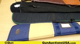 Gran Club, Allen, Etc. Soft Gun Cases . Good Condition . Lot of 4; Assorted Long Gun Soft, Zipper Ca