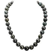 11-13mm Natural Black Pearl Necklace