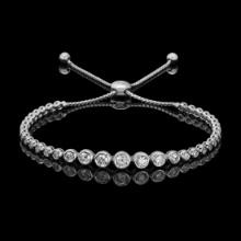 14k White Gold 2.11ct Diamond Bracelet