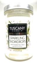 Tuscany Candle Holiday Limited Edition Jar Candle, Sparkling Snowdrops, 18 Ounce