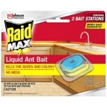 Raid Max Liquid Ant Bait; Kills Ants Where They Breed, 0.25fl Oz X 2 Pack