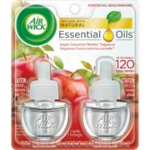 Air Wick Life Scents Essential Oils Refill, Apple Cinnamon Medley, 2 x 20 ml.