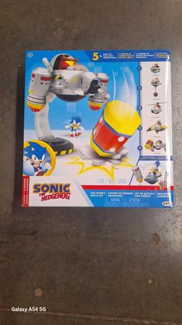 Sonic The Hedgehog Egg Mobile Battle Set with Sonic & Dr. Eggman 2.5 Inch Action Figure, $39.99 MSRP