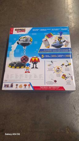 Sonic The Hedgehog Egg Mobile Battle Set with Sonic & Dr. Eggman 2.5 Inch Action Figure, $39.99 MSRP