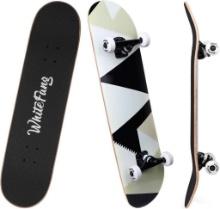 WhiteFang Skateboards for Beginners, Complete Skateboard, $49.99 MSRP