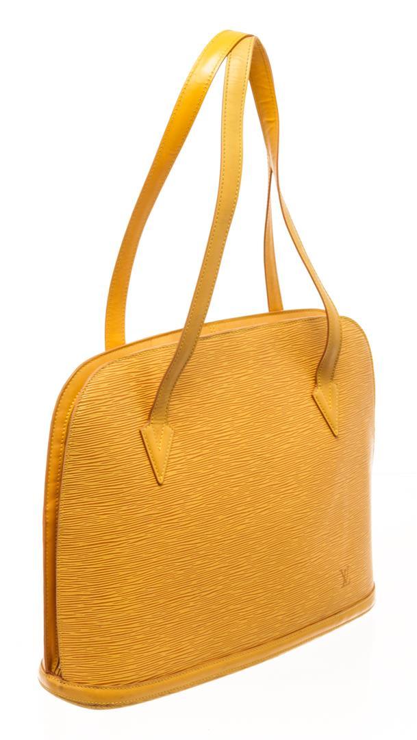 Louis Vuitton Yellow Epi Leather Lussac Shoulder Bag