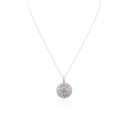 14KT White Gold 2.84 ctw Diamond Pendant With Chain