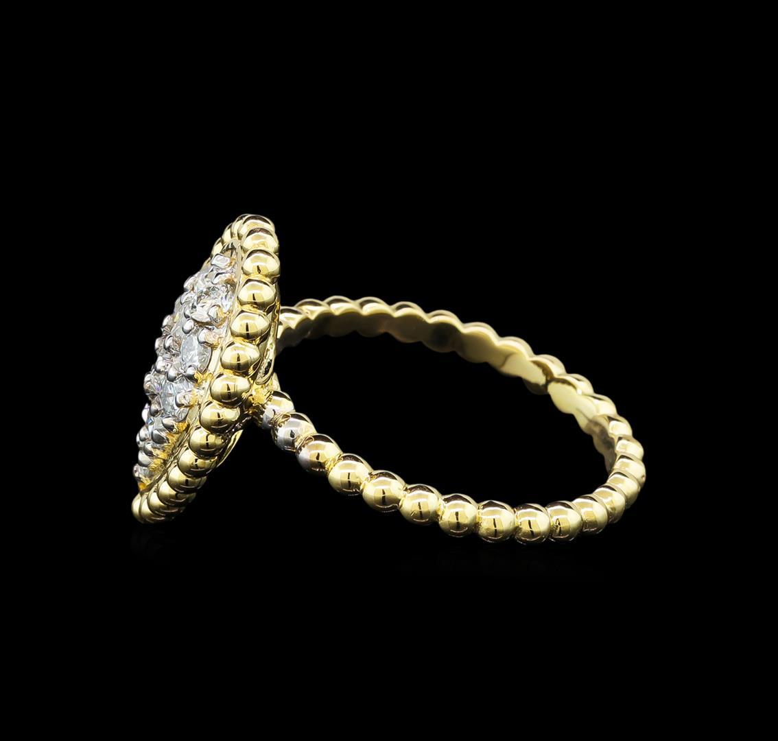 0.58 ctw Diamond Ring - 14KT Two Tone Gold