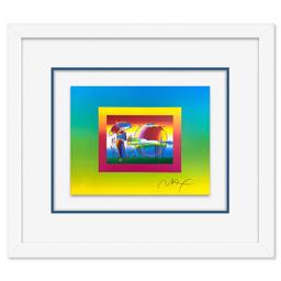 Rainbow Umbrella Man on Blends by Peter Max