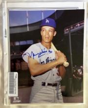 Dodger great Maury Wills signed Photo