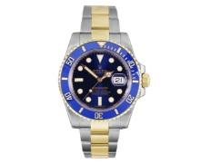 Rolex Mens Two Tone 18K Yellow Gold And Steel Blue Ceramic With Rolex Box