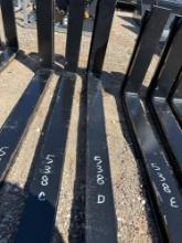 Unused Pair of 48" Forklift Forks - NO FRAMES ONE PAIR PER LOT