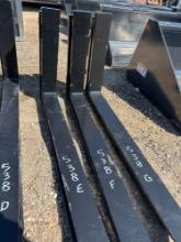 Unused Pair of 42" Forklift Forks - NO FRAMES ONE PAIR PER LOT