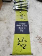 35 "WHERE THERE IS LOVE" MY SPIRIT GARDEN BANNERS