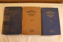 1935 Mercer County Illinois Official Directory Books