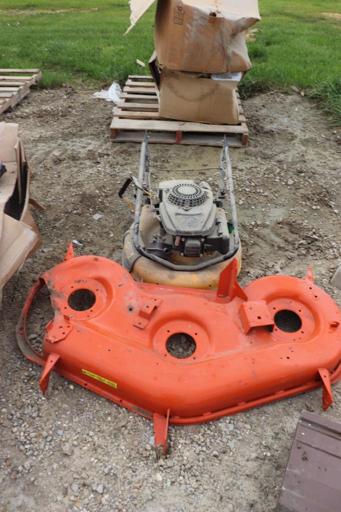 Cub Cadet Mower and Husqvarna Deck and a 50" Deck