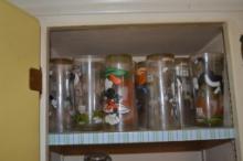 Large Quantity of Pepsi Character Glasses & Other Kitchen Items