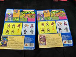 Vintage 1988 TMNT Playmates Case Fresh Ninja Turtles Action Figures MOC