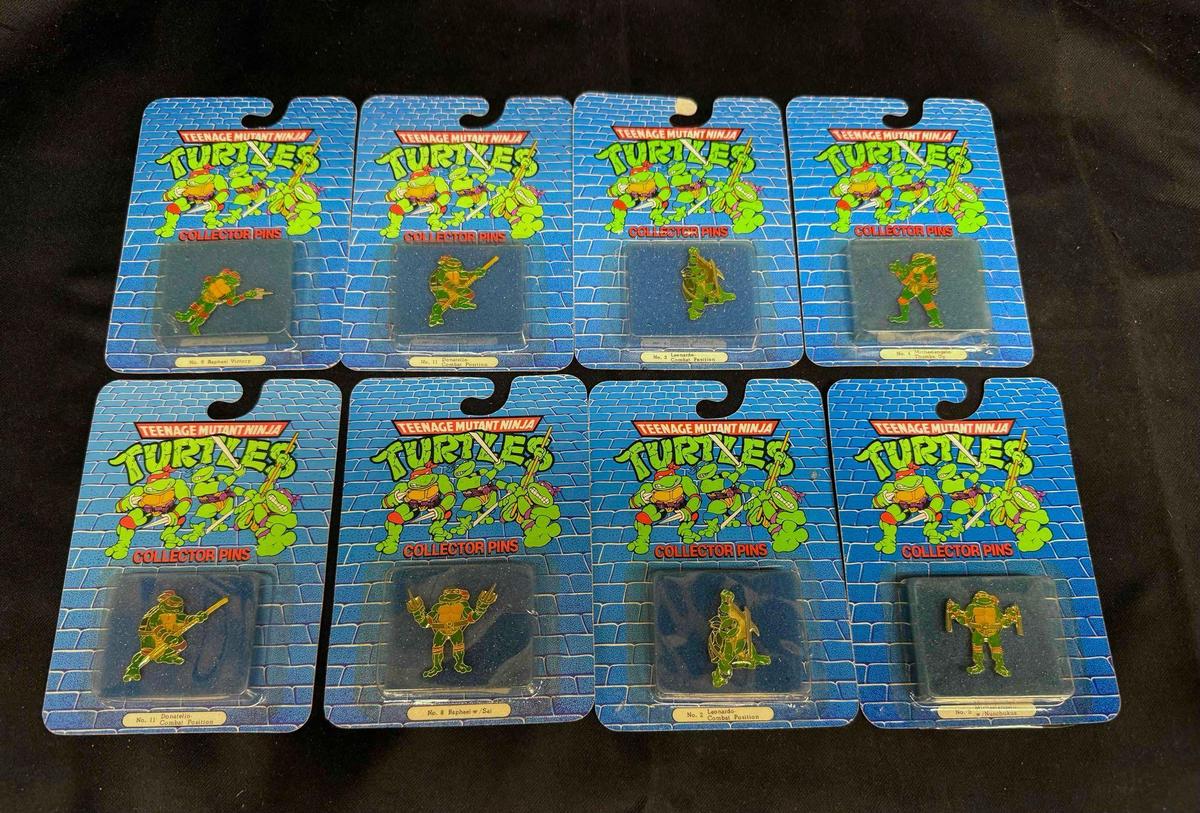 8 TMNT 1989 Collector Pins Ace Novelty Mirage Studio Collectibles