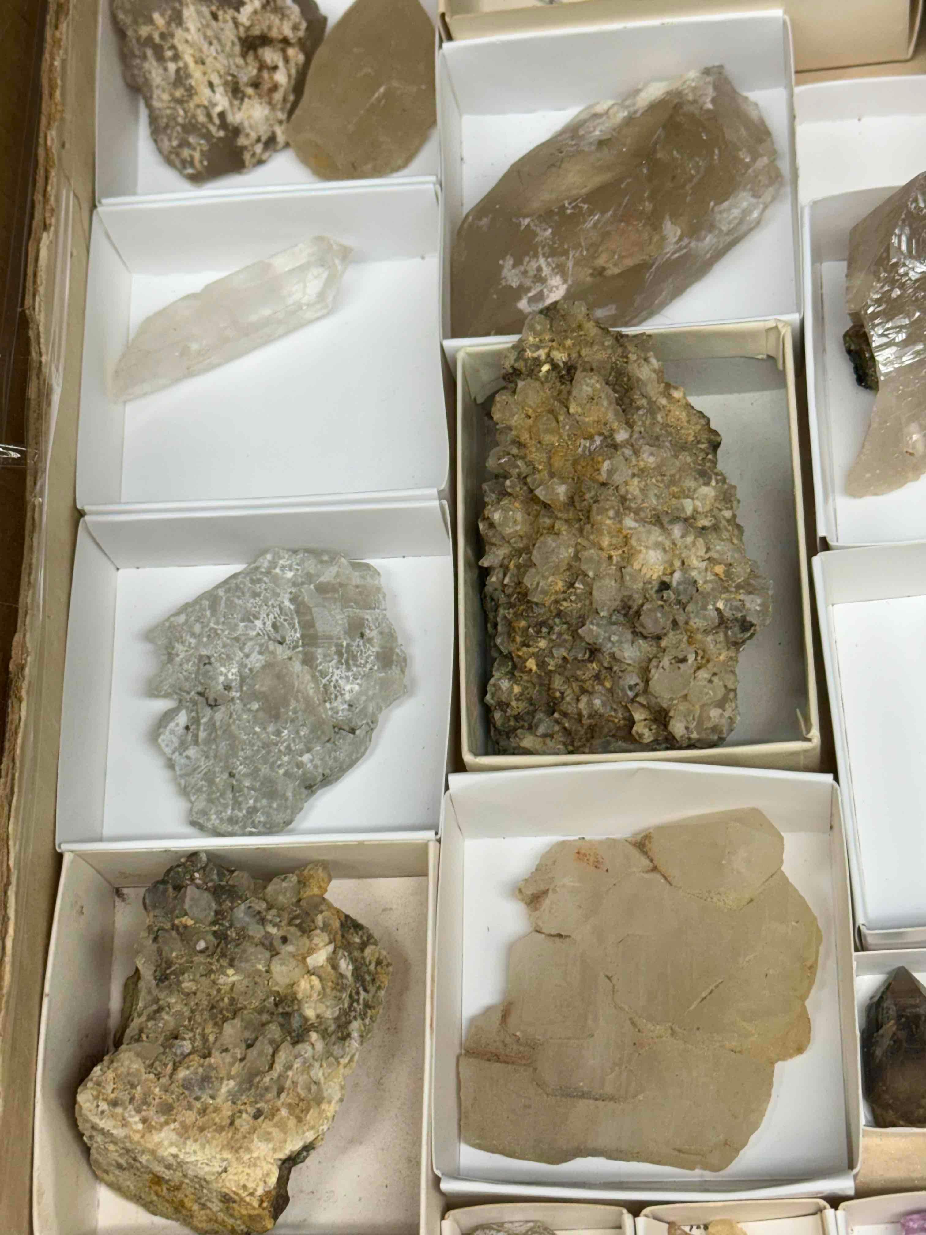 4.6lb Flat of Quartz Mineral Specimens