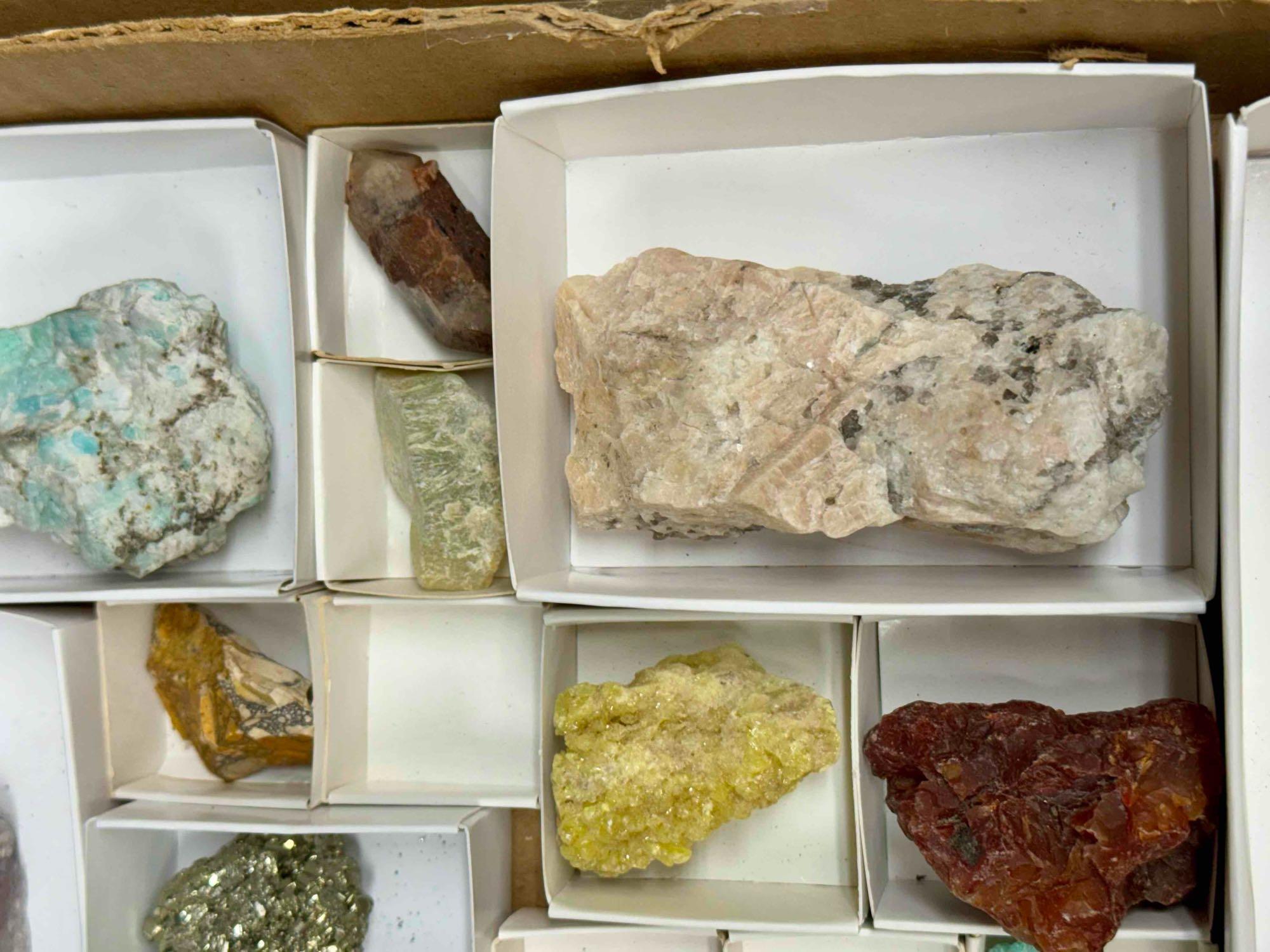 Flat of Assorted Mineral Specimens