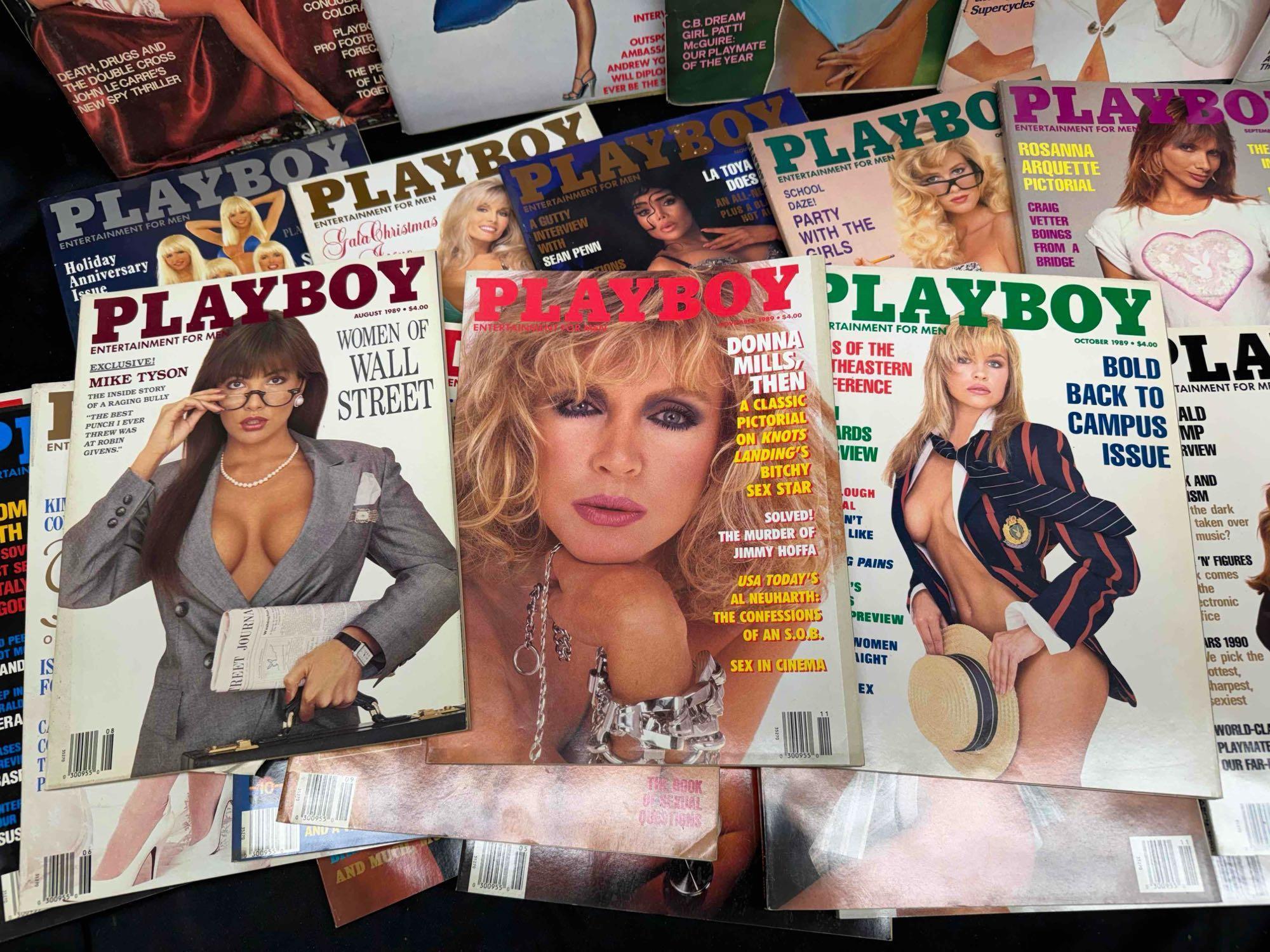 32 Vintage Playboy Magazines 2970s-1990s Latoya Jackson Trump Centerfolds