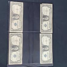 8 one dollar U.S. 1957 silver certificate notes 2 are star/silver certificates