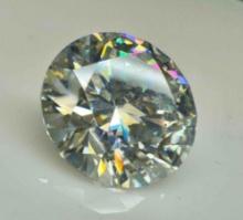 19.7ct Brilliant Cut Moissanite Diamond Gemstone GRA Cert