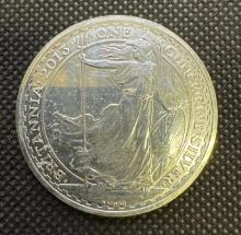2013 Britannia 1 Troy Oz 999 Fine Silver Bullion Coin