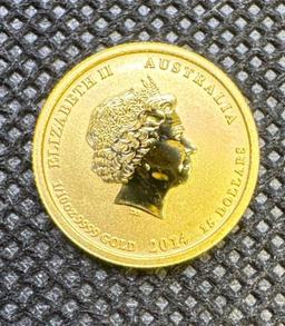 1/10 Oz 9999 Fine Gold Battle Of The Coral Sea Bullion Coin