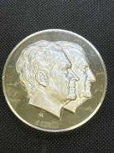 6.9 Oz Sterling Silver Franklin Mint President Richard Nixon Bullion Coin