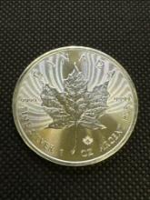 2021 1 Troy Oz .9999 Fine Silver Canadian Maple leaf Bullion Coin