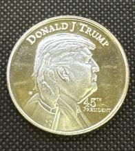 1 Troy Oz 999 Fine Silver Donald Trump White House Bullion Coin